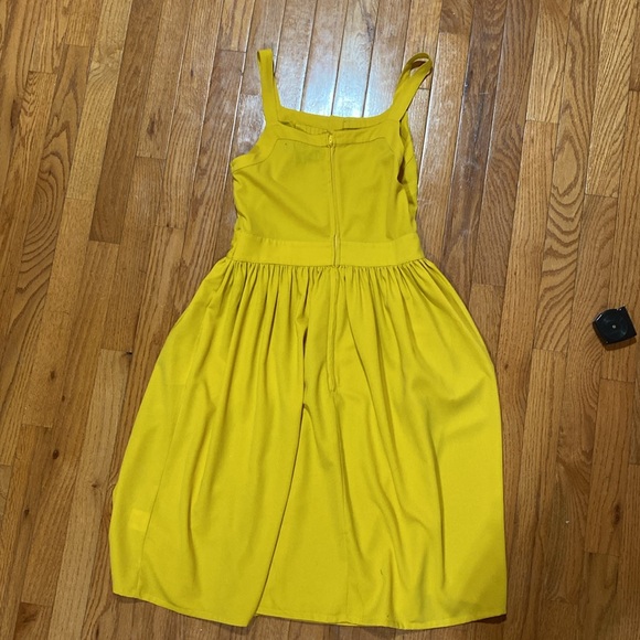 ModCloth Yellow Button-Front Sundress - Picture 4 of 5